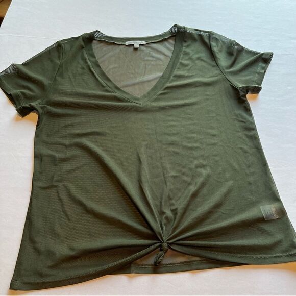 Charlotte Russe Tank tshirt  2 piece. green Medium NWOT - Picture 5 of 13